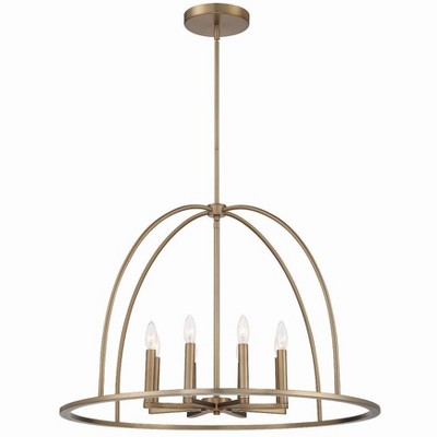 Abbott Vibrant Gold 8-Light Crystal Candle Chandelier