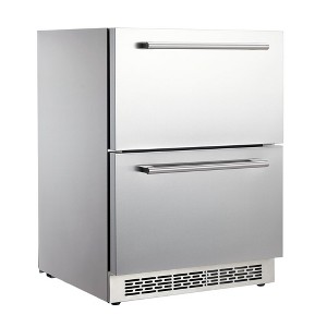 Whizmax 24 inch wide drawer refrigerator, built-in wine, and beverage refrigerator under the counter - 1 of 4