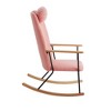 Ridstar Modern Rocking Adjustable & Accent Chairs with High Backrest For Living Room & Bedroom-Pink - 2 of 4