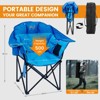 Docred Folding Rocking Camping Chair, Portable Outdoor Rocker with Cooler Bag, 400lbs Capacity, 600D Oxford Fabric, Padded Rocker Chair - 4 of 4