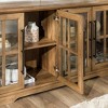 GDFstudio Grant Modern 58" Wood Glass-Door Rectangle TV Stand - 3 of 4