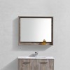 Kube Bath Bosco 36Inch Framed Mirror With Shelve - Nature Wood Finish - 2 of 3