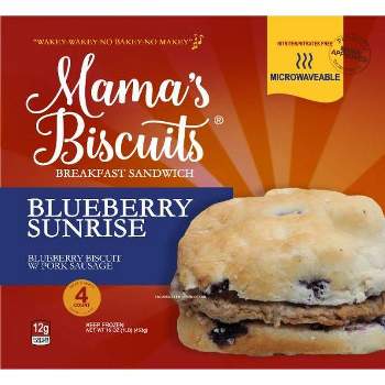 Mama's Biscuits Frozen Breakfast Sandwiches Blueberry Sunrise - 16oz/4ct