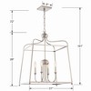 Crystorama Lighting Sylvan 4 - Light Chandelier in  Polished Nickel - 3 of 3