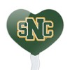 St. Norbert College Primary Logo Heart Love Cupcake Picks Toppers Decoration Set of 6 - 2 of 4