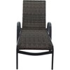 Courtyard Casual Santa Fe Wicker 3 pc Chaise Lounge Set  Includes one 20" End Table and two Chaise Loungers - 4 of 4