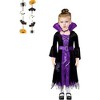 Halloween Witch Costume for Girls - Deluxe Fairytale Witch Set - Fancy Party Dress-Up - 2 of 4