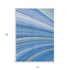 Denim Blue And Sky Blue Abstract Washable Indoor Outdoor Area Rug - 3 of 4