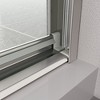 NicBex Shower Door 28.2" Wx70"H Double Bypass Bathroom Sliding Shower Door with 1/4" (6mm) Tempered Glass for Walk-in Shower - 3 of 4