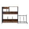 HDZNVF 3-Tier Record Player Stand with Guitar Holder, Turntable Stand with Storage Holds Up to 300 Albums - 3 of 4