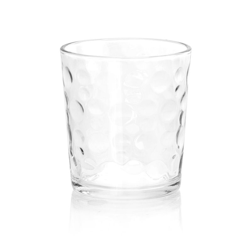 Gibson Home Great Foundations 16 Piece Tumbler and Double Old Fashioned Glass Set in Bubble Pattern, 4 of 7