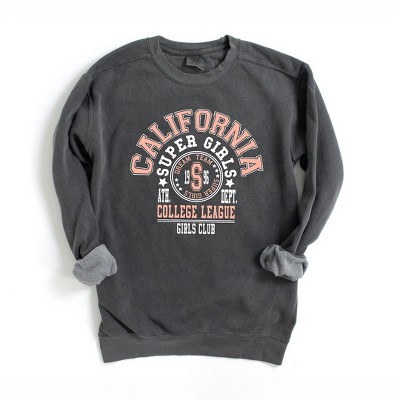 Simply Sage Market Women's  Garment Dyed Graphic Sweatshirt California Girls Club