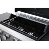 Dolonm 4-Burner Gas Grill 34,200BTU w/Stainless Steel & Enamel Grids, Foldable Side Table & Thermometer - Outdoor BBQ - 4 of 4