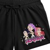 KPop Demon Hunters Huntr/X Women’s Black Lounge Shorts - 2 of 2