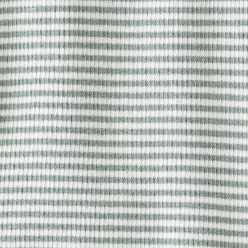 Little Planet by Carter’s Organic Baby 2pc Ribbed Striped Coordinate Set - Blue, 4 of 5