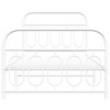 vidaXL Metal Bed Frame with Headboard & Footboard - White, Steel, Single, 39.4"x78.7" - Modern Design, Extra Storage Space, Bedroom Furniture - 3 of 4