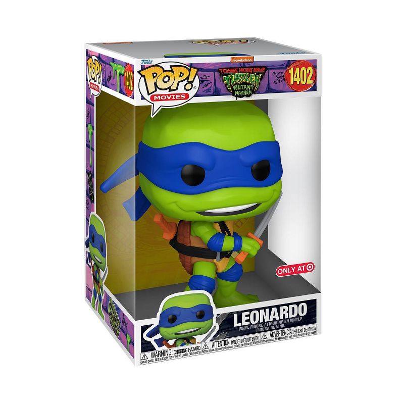 Funko POP! Movies: Teenage Mutant Ninja Turtles Mutant Mayhem - Jumbo Leonardo (Target Exclusive), 1 of 6