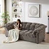 KWPZQEB 94.8" Modern Sofa, Chenille Comfort Sofa w/ Deep Seat & Removable Armrest, 3 Seater Upholstered Cloud Sofa, Couch Sofa for Living Room - 3 of 4