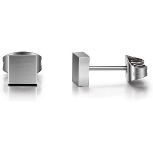 Minimalist Titanium Studs, Nickel-Free Geometric Earrings for Women & Men | Hypoallergenic for Sensitive Ears - 1 of 4