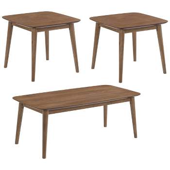 3pc Radley Wood Coffee Table Set Walnut - Coaster