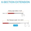 Unique Bargains Stainless Steel Portable Telescopic Flag Pole 2 Pcs - 2 of 4