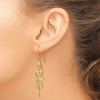 Black Bow Jewelry Diamond Cut Rhombus Chandelier Earrings in 14k Yellow Gold - 3 of 4