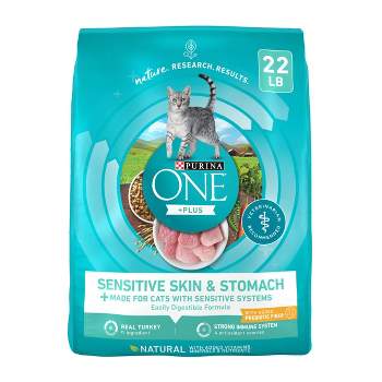 Purina ONE Sensitive Skin and Stomach Turkey Flavor Dry Cat Food - 22lbs