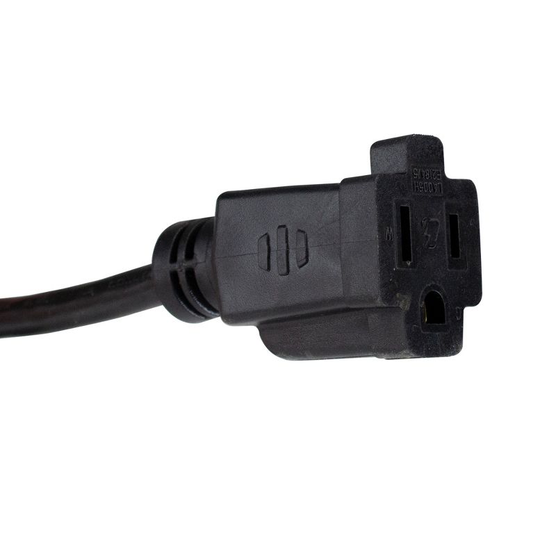 Northlight 40' Black 3-Prong Medium Duty Commercial Extension Power Cord, 3 of 4