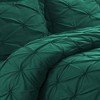 Tribeca Living Sydney Microfiber Oversized Duvet Cover Set Emerald Green - 2 of 2