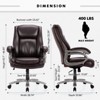 Executive 400lbs Big & Tall  Faux Leather Office Chair - 2 of 4