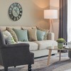 Sorbus 16" Oversized Coastal Style Wooden and Metal Decorative Analog Round Wall Clock - Beautifully decorate any wall space in the household - 3 of 4