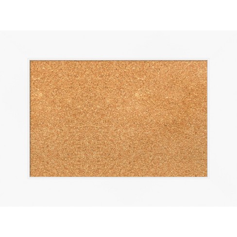 Amanti Art Cabinet White Framed Corkboard, Natural Cork - image 1 of 4