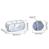 Unique Bargains Compartment Collapsible Mesh Laundry Basket 1 Pc - 2 of 4