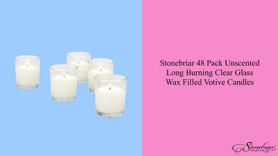 Serenity White Scented Flameless Votive Candles, 48-Pack