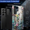 BONGEEK Case Compatible with Samsung Galaxy S23 Ultra,Scratch Resistant Hybrid 2-Layer Hard Shell Bright Phone Case,Hummingbird Flower Stained Glass - 4 of 4