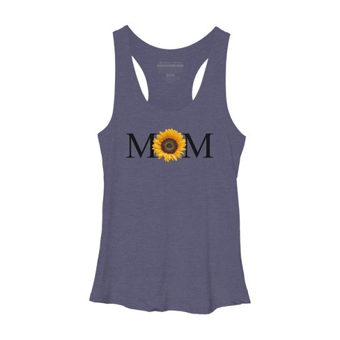 Women's Design By Humans Mother's Day Sunflower Mom By FridayFusion Racerback Tank Top - image 1 of 2