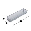 Smart Design Metal Mesh Drawer Organizer - 12 x 3 Inch - 3 of 4