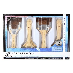 Royal & Langnickel Camel Hair Large Area Brushes - Classroom Value Pack, Pack Of 12 - 1 of 1