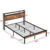 CAVINAS Queen Size Metal Platform Bed Frame,Bed Frame with Large Under Bed Storge,Modern Full Size Bedframe,No Box Spring Required - 3 of 4