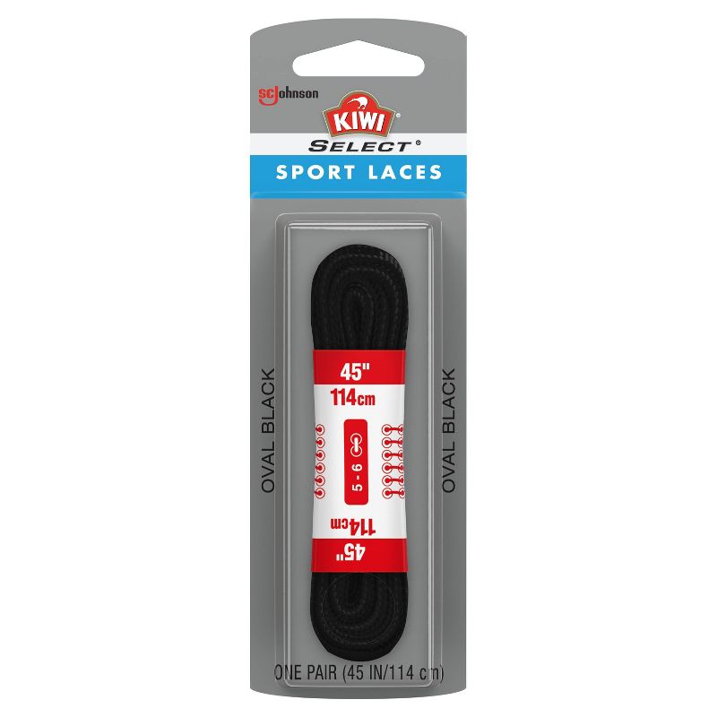 KIWI Select Sport Oval Laces - Black 45in, 1 of 6