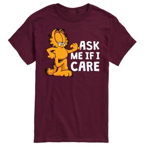 Men's - Garfield - Ask Me If I Care Short Sleeve Graphic T-Shirt - 1 of 4