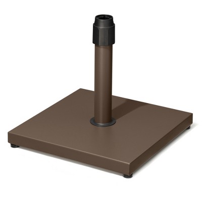 Pellebant Outdoor Market Umbrella Base Holder Square Concrete / Cement Metal w/Wheels