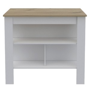 NicBex 40.5Inch Kitchen Island with 3 Shelves - 1 of 4