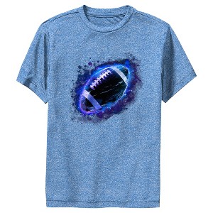 Boy's Lost Gods Football Purple Fire Performance Tee - 1 of 4