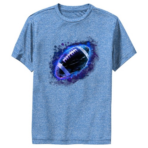 Boy's Lost Gods Football Purple Fire Performance Tee - image 1 of 4