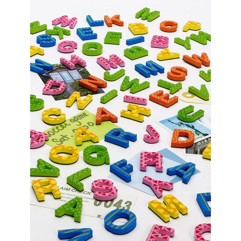 Design Ideas Magnetic Alphabet Letters – 90 Colorful Foam Letters, 0.8” x 0.2” 1”, 4 of 8