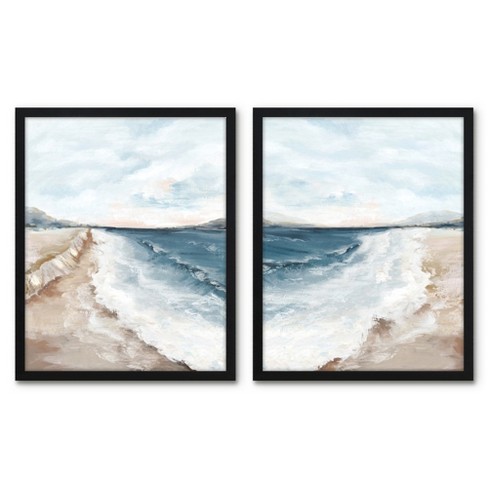 Americanflat - 16x20 Floating Canvas Black - Floral Summer Vibe I By Pi  Creative Art : Target