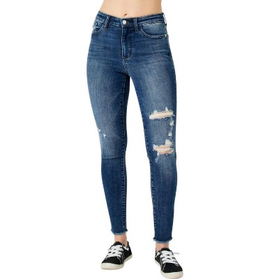 Women's High Waist Skinny Destroyed Jeans - Judy Blue