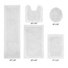 Edge Bath Rug 100% Premium Cotton Ultra-Soft Water Absorbent Tufted Solid Reversible 5 Piece Bathroom Rug Set for Machine Washable Bathmat - 2 of 4