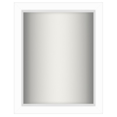 Americanflat Shadow Box Frame In White With Soft Linen Back Mdf And ...